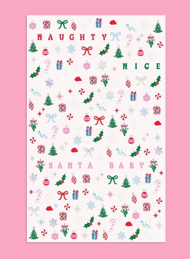 xo, Fetti Christmas Nail Stickers | 744 Stickers | Holiday Party Favor, Festive Xmas Decorations, Santa Baby Manicure, Stocking Stuffer - Image 4